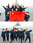 女舰员出征亚丁湾